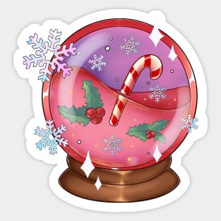 Christmas snow globe Sticker